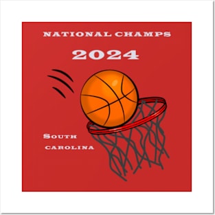 South Carolina Women's Basketball 2024 National Champions Logo Posters and Art